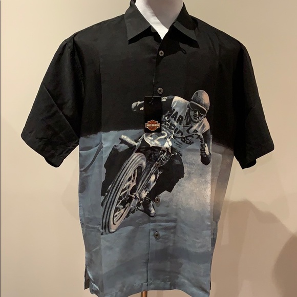 MEDIUM Men’s Harley-Davidson buttonup short sleeve - Picture 5 of 5